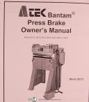 Atek PM Series, Press Brake, Owner's Manual Year (2003)