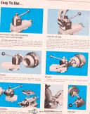 Aloris Turret Lathe, Quick Change Tool Holders Boring Bars & Acces Manual 1971