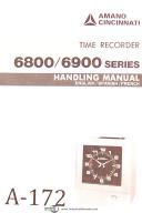 Amano Cincinnati 6800/6900 Series Time Recorder, Eng-Spanish-French Manual