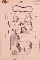 Aciera Type F2, Universal Milling Machine, Parts Drawings Manual