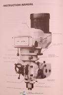 Acra JIH Fong, AM-3V, Vertical Milling Machine, Instruction Manual & Parts List