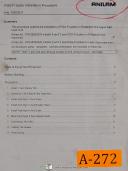 Anilam PGS-P Scale, Installation & Parts Listings Bridgport & Lagun Mills Manual