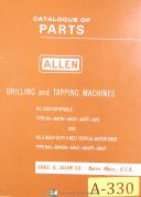 Allen No. 2, Motor Spidnel & Drive, Drilling & Tapping Parts Manual