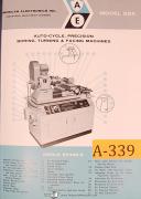 American Electronics Model SSA, Turning Facing Lathe, Operation and Maint Manual