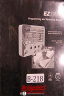 Bridgeport EZTRAK CNC Programming Control Operation 2 3 Axis Machine Manual