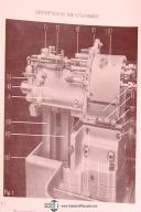 Bechler Attachment Type AR, AE, Operation Instruction Parts List Lathe Manual