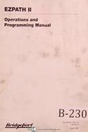 Bridgeport EZPath II, Operations and Programming Manual Year (1995)