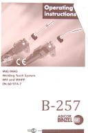 Binzel Abicor EN 60 974-7, Mig/Mag Welding Torch System, Operators Manual 2004
