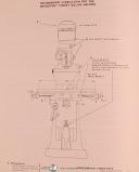 Bridgeport J Head Turret Miller Machine, Operations Parts & Drawings Manual 1960