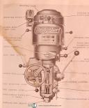 Brideport J-Head Turret Milling Machine, Operations Parts & Optical Manual 1962