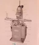 Brown & Sharpe No. 2L & 2LB, Surface Grinding Machine, Repair Parts Manual 1957