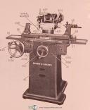 Brown & Sharpe No. 10, Cutter and Tool Grinding, Repair Parts Manual Year (1960)