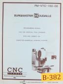Burgmaster Houdaille VTC-150, Vertical Tool Changer, Programming Manual 1983
