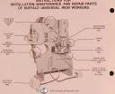 Buffalo Universal Iron Workers 1976 & Up, Install Maintenance & Parts Manual