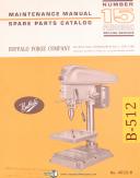 Buffalo Number 15, Drilling Machine, Maintenance & Spare Parts Manual Year (1967