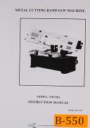 Birmingham Import Model 330 330A, Metal Band Saw, Operations & Parts Manual