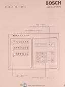 Bosch Alpha 3, 3475/E2-3/71, CNC Control, Programming and Operation Manual