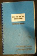 Bridgeport Harig 612-618W Grinder Instruction Manual