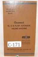 Cincinnati 0-8 Plain Auto Milling Machine Publication M-898-5