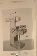 Cincinnati Operator's Instruction 1A, 1B, 1C Toolmaster Milling Machine Manual