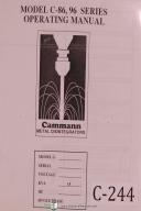 Cammann Operators Instruction Parts C-86 96 Series Metal Disintegrator Manual