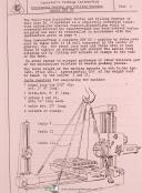 Collette Englehart BFf 85, Horiz. Borring Milling, Operations & Service Manual