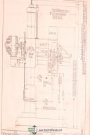 Carlton Machine Tool, 8 X 19, Radial Drill, SN 4A-982, Service Parts Manual 1936