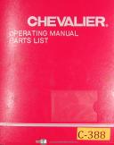 Chevalier FSG 1224, 1228 1231 1628 1632, Grinder Operation and Parts Manual 1985