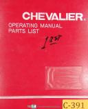 Chevalier FSG-1020 AD, Grinding and Attachment, Operation and Parts Lists Manual