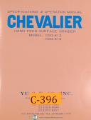Chevalier CSG-612 and CSG-618, Surface Grinder, Specs & Parts Lists Manual