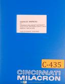 Cincinnati Milacron Cintrojet, Solid State EDM Power Suppy, Service Manual 1974