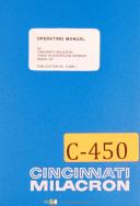 Cincinnati Milacron, Cinco 15 DE, Centerles Grinder, Operations Manual Year 1974