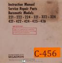 Cincinnati Milacron, Heald Borematic, Instructions Service & Parts Manual 1958