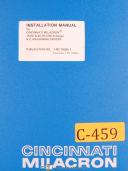 Cincinnati Milacron, 15HC & 20HC Cim-Xchanger, NC Machining Center Manual