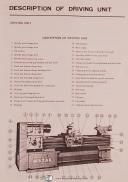 Mazak Yamazaki 860 Lathe, Installation, Wiring Lubrication and Parts Manual 1980