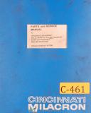 Cincinnati Milacron Model ED 2L & EL 2MH, Milling, Parts & Service Manual 1978