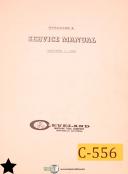 Cleveland-Cleveland J, 6826 Press Operators Service and Maintenance Manual-6826-J-01