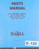 Doall 2013-V, Band Saw Machine, Parts LIst and Drawings Manual