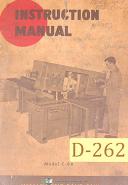 Doall Model C-8A, Metal Cutting Band Saw, Instructions and Parts Manual 1965