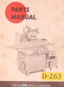 Doall Model D-10, Surface Grinder, Parts List Manual Year (1960)