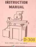 Doall L618-7 and L618-12, Surface Grinder, Instructions Manual Year (1967)