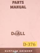 Doall D-10-0, -1, -3, -4, Surface Grinder, Parts Manual Year (1962)