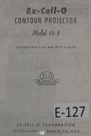 ExCello Operators Model 14-5 Contour Projector Manual