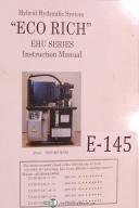 Eco Rich EHU Series Instruction Parts CNC Hybrid Hydraulic System Manual