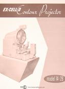 Excello 14-2B, Contour Projector, Operations and Maintenance Manual