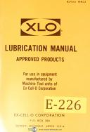 Ex-cell-o Lubrication Manual Year (1973)