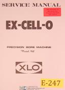 Ex-cell-o Model 762, Precision Boring Machine, Service Manual Year (1969)