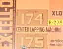 Ex-cell-o Model 174 & 175, Center Lapping Machine, Service Manual Year (1962)