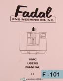 Fadal VMC Series, Machining Center, Operations & Programming, User's Manual 1994