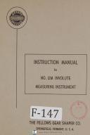 Fellows 12M Involute Measuring Instrument Operators Instruct Manual Year (1964)
